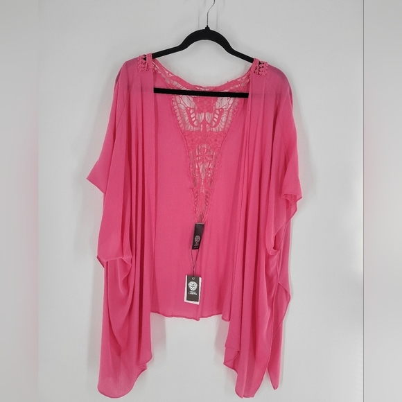 Vince Camuto Embroidered Lace Cover-Up Tunic New One Size - Picture 1 of 4